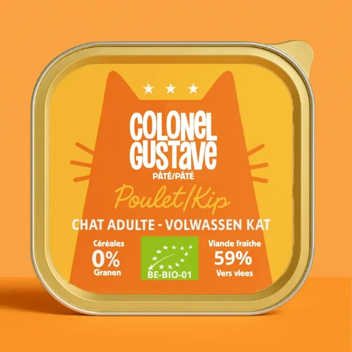 Pâtés bio pour chat – Colonel Gustave